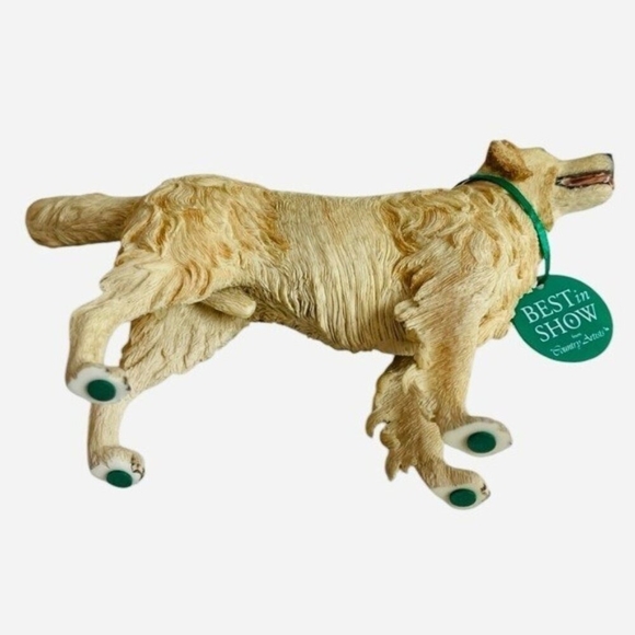 Country Artists Golden Retriever Dog Figurine Sculpture Beige Brown Dog - Picture 7 of 7